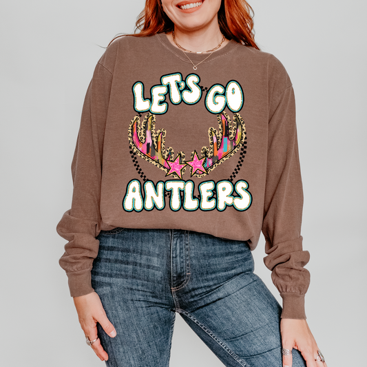 Let's Go Antlers DTF Transfer
