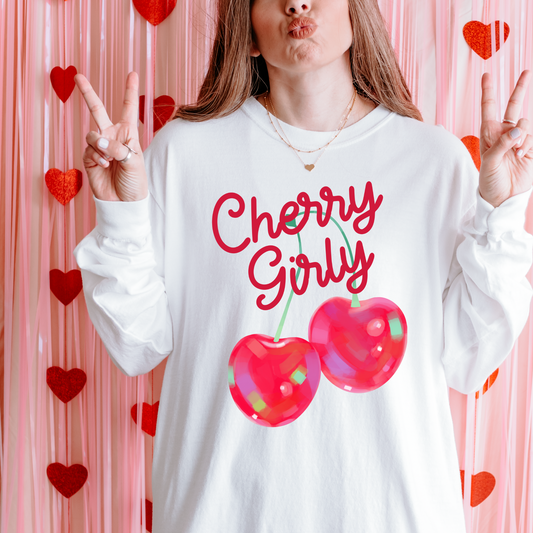 Cherry Girly DTF Transfer
