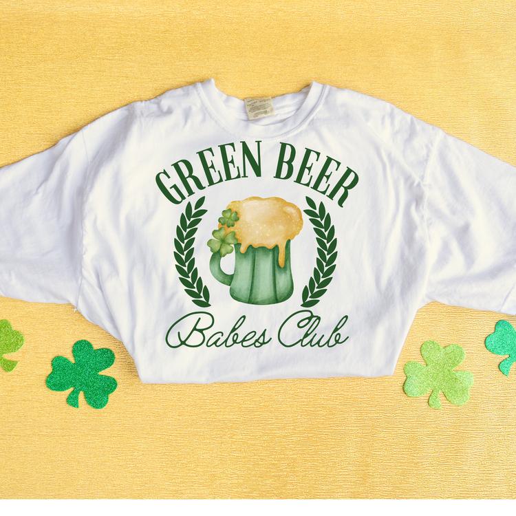 Green Beer Babes Club Saint Patrick's Day DTF Transfer