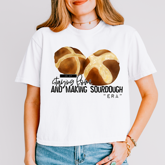 Staying Home And Making Sourdough Era DTF Transfer