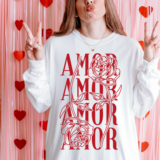 Amor Valentine's DTF Transfer