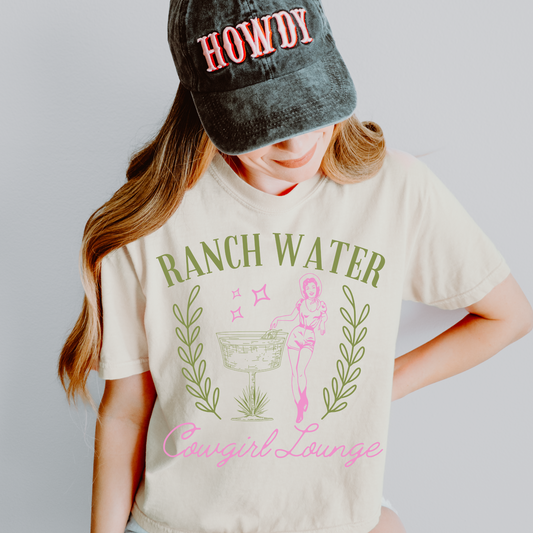 Ranch Water Cowgirl Lounge Western DTF Transfer