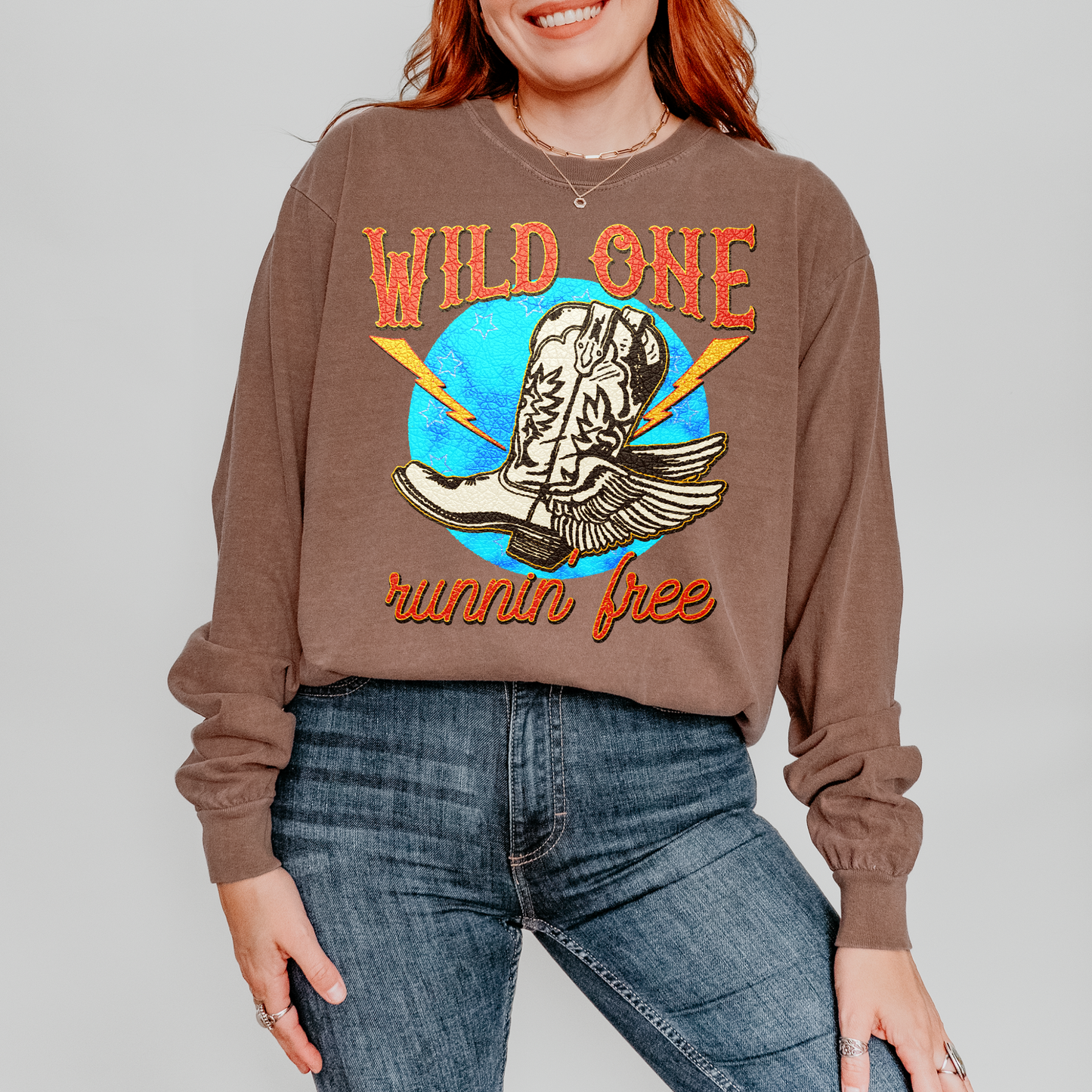 Wild One Running Wild & Free Western DTF Transfer