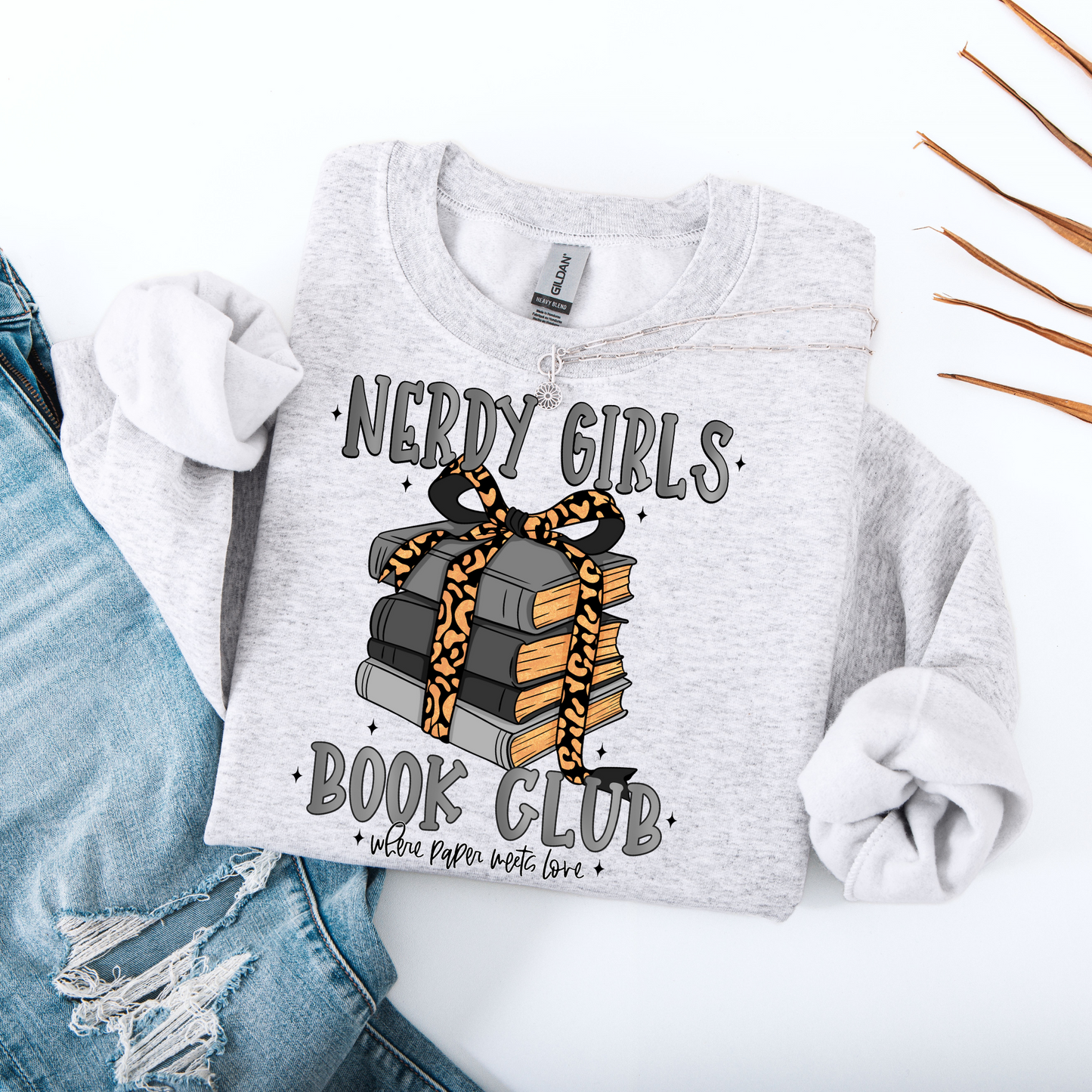 Nerdy Girl's Book Club PNG Digital Download