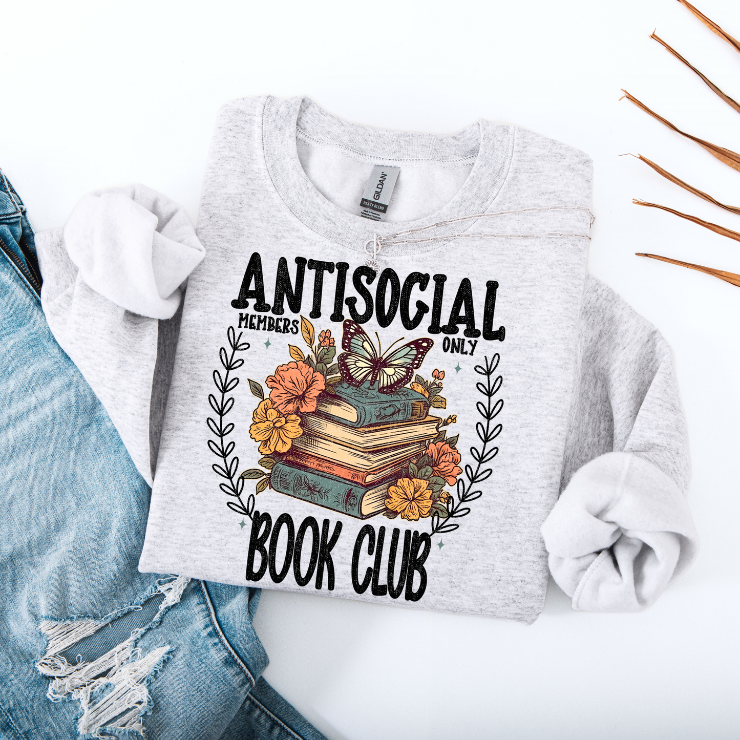 Antisocial Book Club PNG Digital Download