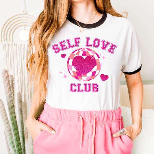 Self Love Club Valentine's DTF Transfer