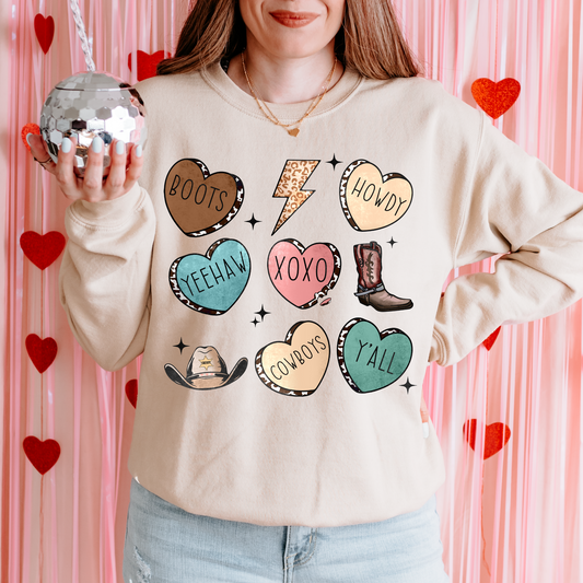 Western Heart 2 Variety Valentine's DTF Transfer
