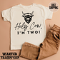 Holy Cow, I'm Two, Western Birthday Tee, Holy Cow, 2nd, Second Birthday, Unisex, Girls or Boys, Cowboy Birthday, Rodeo Birthday, Highland Cow