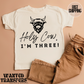 Holy Cow, I'm Three, Western Birthday Tee, Holy Cow, 3rd, Third Birthday, Unisex, Girls or Boys, Cowboy Birthday, Rodeo Birthday, Highland Cow