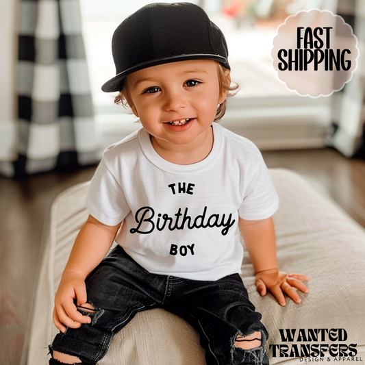 Retro The Birthday Boy Trendy Minimalist Birthday Shirt, Tee, Onesie, Birthday Boy, All Ages, Toddler, Youth, Kids Bday, Minimalist