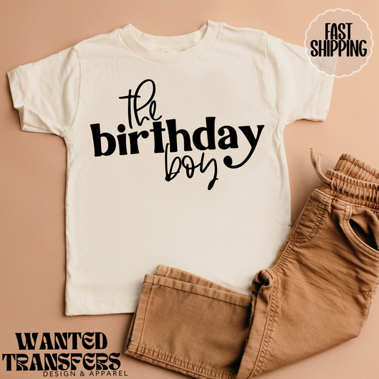 The Birthday Boy Trendy Minimalist Birthday Shirt, Tee, Onesie, Birthday Boy, All Ages, Toddler, Youth, Kids Bday, Minimalist