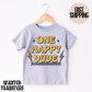 One Happy Dude Retro Boys Birthday Shirt, Tee, Onesie, Birthday Girl, All Ages, Toddler, Youth, Kids Bday, Minimalist