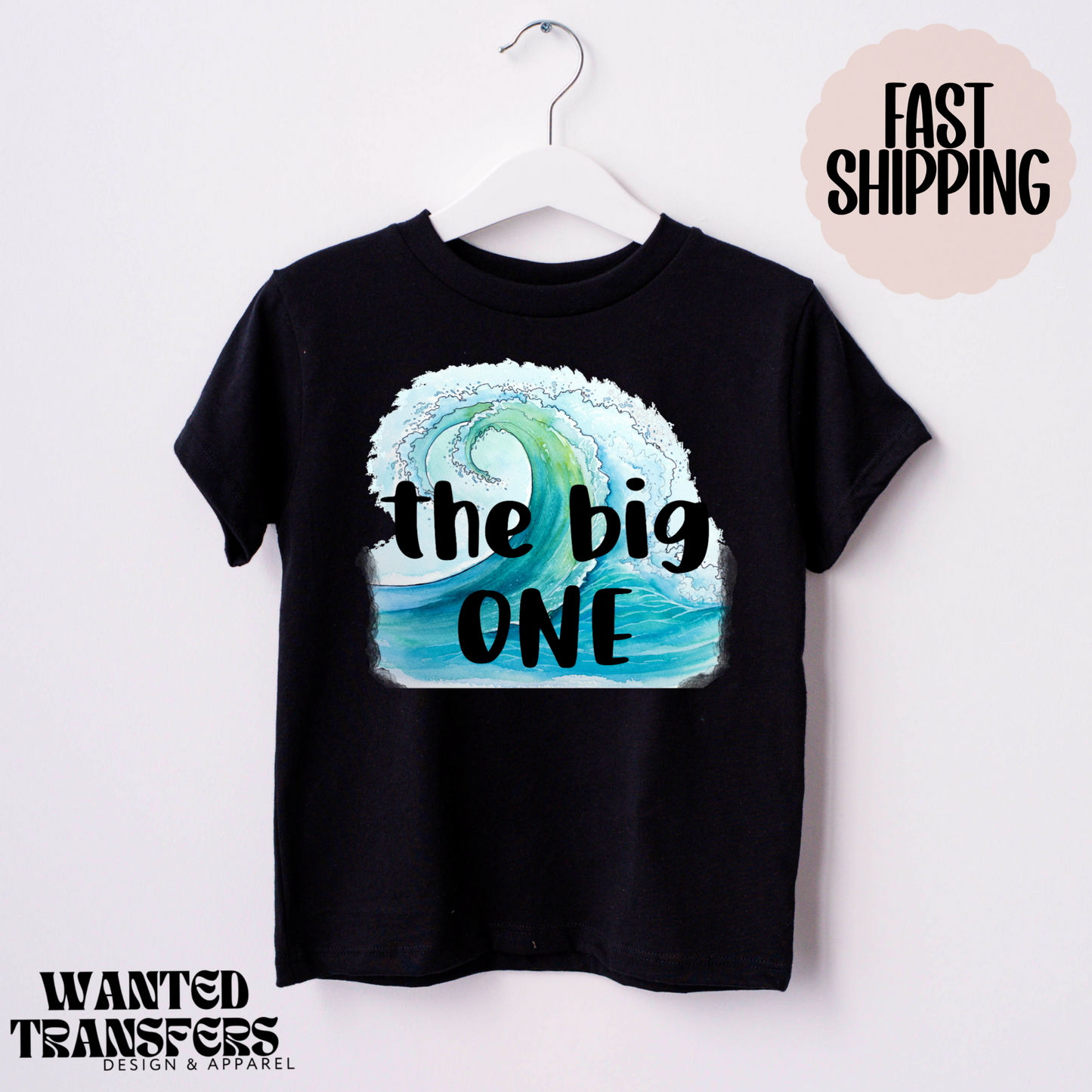 The Big One Surfing Summer Birthday Shirt, Tee, Onesie, Birthday Girl, All Ages, Toddler, Youth, Kids Bday, Minimalist