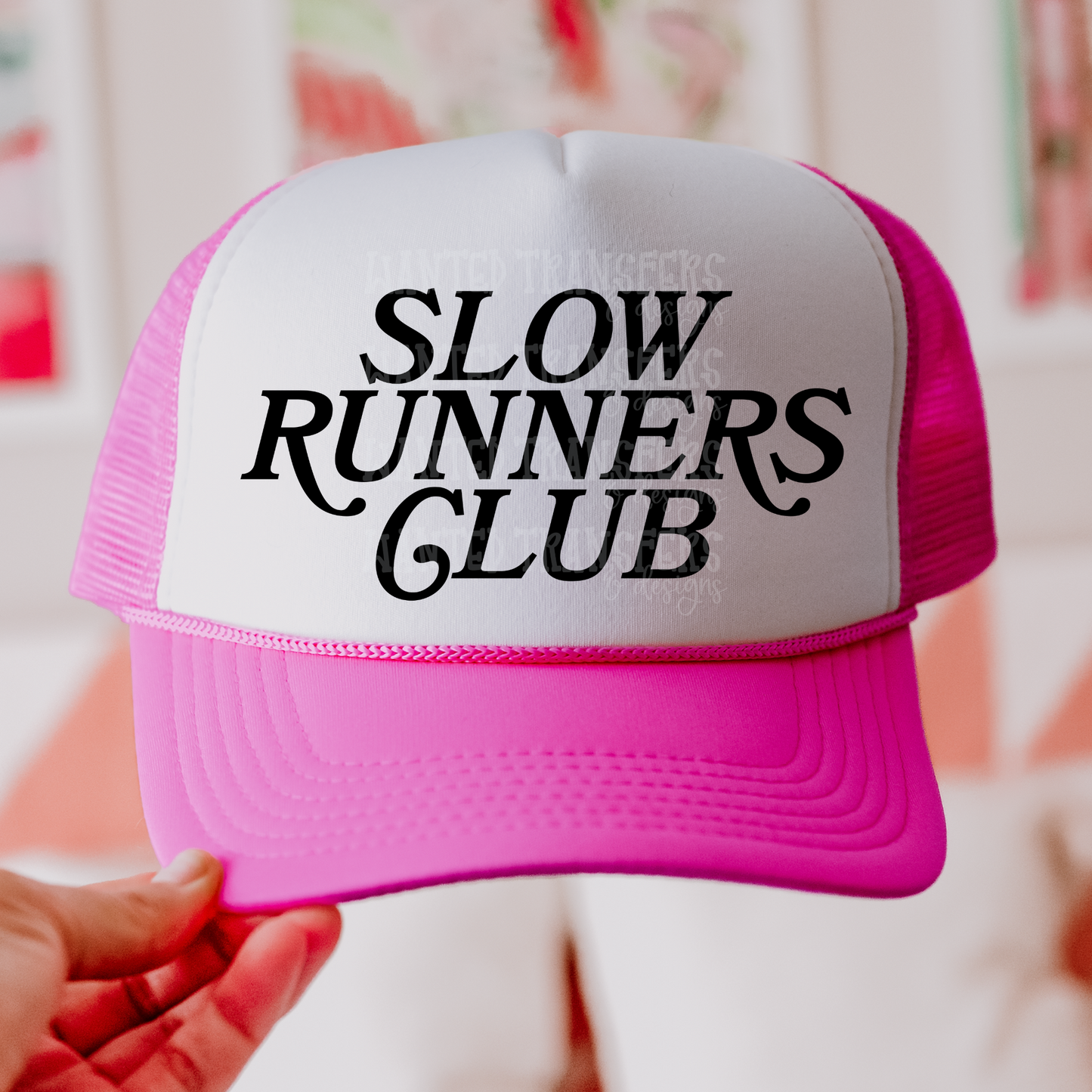 Slow Runners Club Trucker Hat Screen Print Transfer