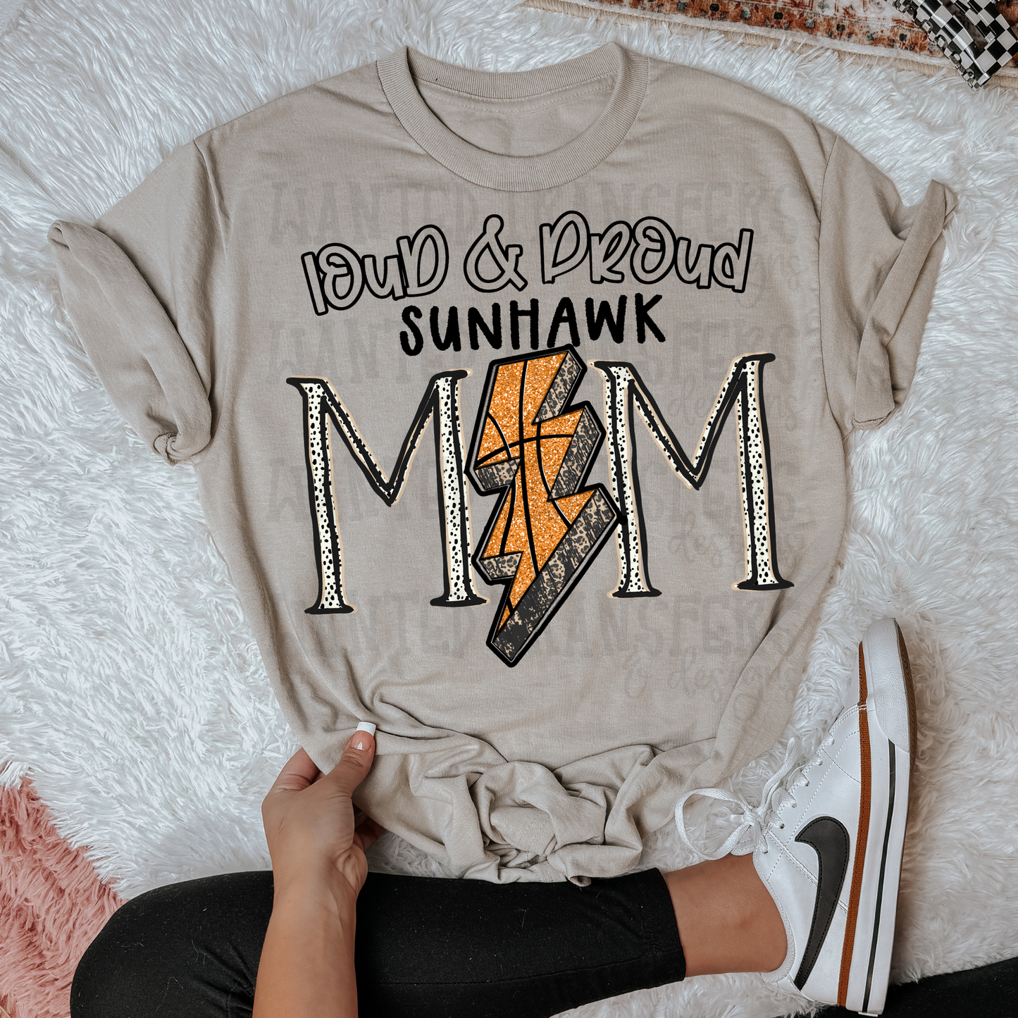 Basketball School Spirit Sunhawk DTF Transfer