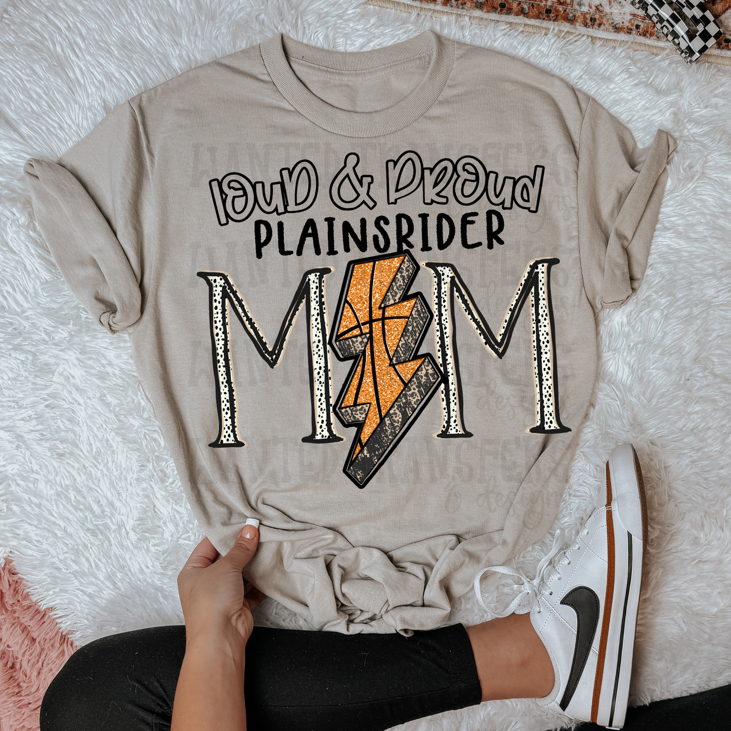 Basketball School Spirit Plainsrider DTF Transfer