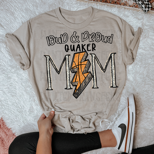 Basketball School Spirit Quaker DTF Transfer