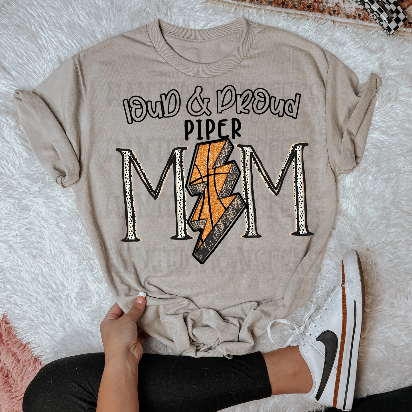 Basketball School Spirit Piper DTF Transfer