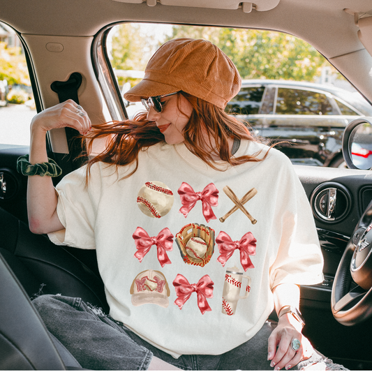 Baseball Coquette DTF Transfer