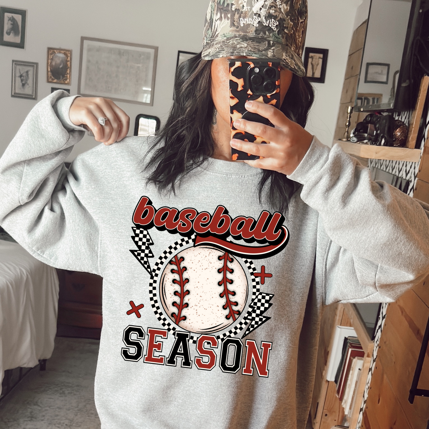 Retro Vintage Baseball Season DTF Transfer