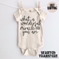 What a Wonderful Miracle You Are Rainbow Pregnancy Announcement Onesie®, New Baby Bodysuit, Reveal Pregnancy Announcement, Cute, Trendy Bodysuit