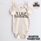 Tiny Human Pregnancy Announcement Onesie®, New Baby Bodysuit, Reveal Pregnancy Announcement, Cute, Trendy Bodysuit