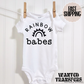 Rainbow Babes Pregnancy Announcement Onesie®, Rainbow Baby Bodysuit, Cat Lover Pregnancy Announcement, Cute, Trendy First Baby