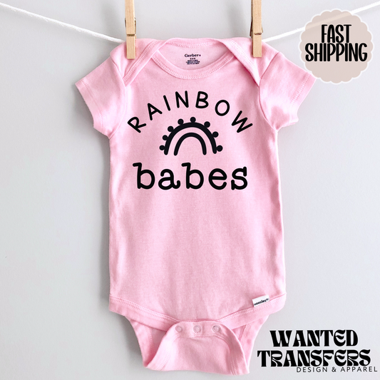 Rainbow Babes Pregnancy Announcement Onesie®, Rainbow Baby Bodysuit, Cat Lover Pregnancy Announcement, Cute, Trendy First Baby