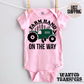 Farm Help on the Way Cattle Cow Pregnancy Announcement Onesie®, Tractor Baby Bodysuit, Farm Raised Pregnancy Announcement, Cute, Trendy Western PregnancyBodysuit