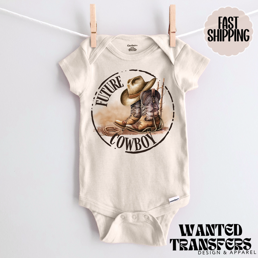 Future Cowboy Pregnancy Announcement Onesie®, Western Baby Bodysuit, Farm Raised Pregnancy Announcement, Cute, Trendy Boy Bodysuit