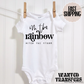 I'm the Rainbow After the Storm Pregnancy Announcement Onesie®, Rainbow Baby Bodysuit, Cat Lover Pregnancy Announcement, Cute, Trendy First Baby