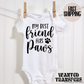 My Best Friend Has Paws Pregnancy Announcement Onesie®, New Baby Bodysuit, Dog Lover Pregnancy Announcement, Cute, First Baby