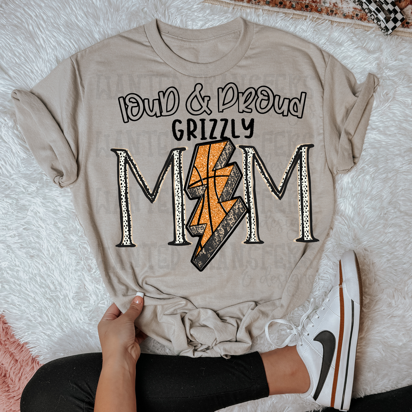 Basketball School Spirit Grizzly DTF Transfer