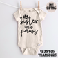 My Sister Has Paws Pregnancy Announcement Onesie®, New Baby Bodysuit, Dog Lover Pregnancy Announcement, Cute, First Baby