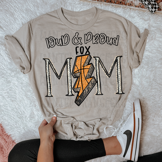 Basketball School Spirit Fox DTF Transfer