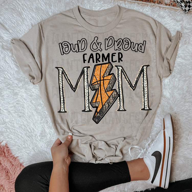 Basketball School Spirit Farmer DTF Transfer