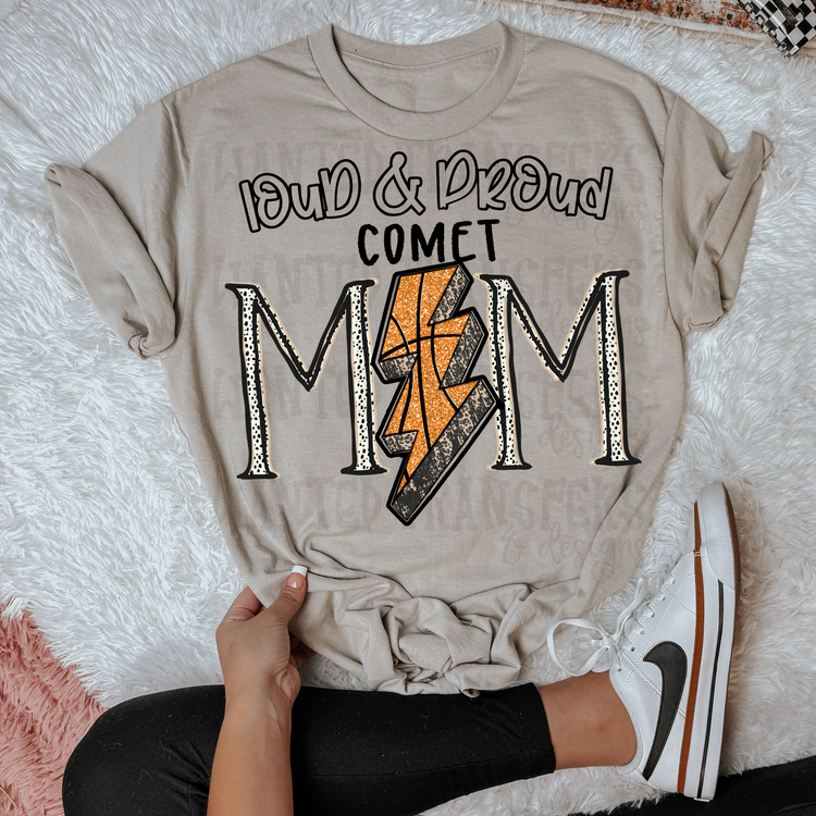 Basketball School Spirit Comet DTF Transfer