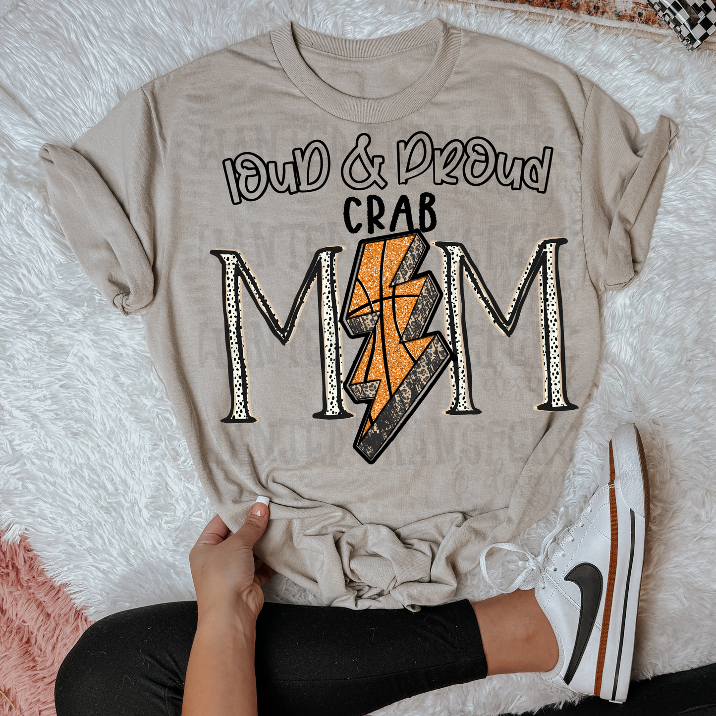 Basketball School Spirit Crab DTF Transfer