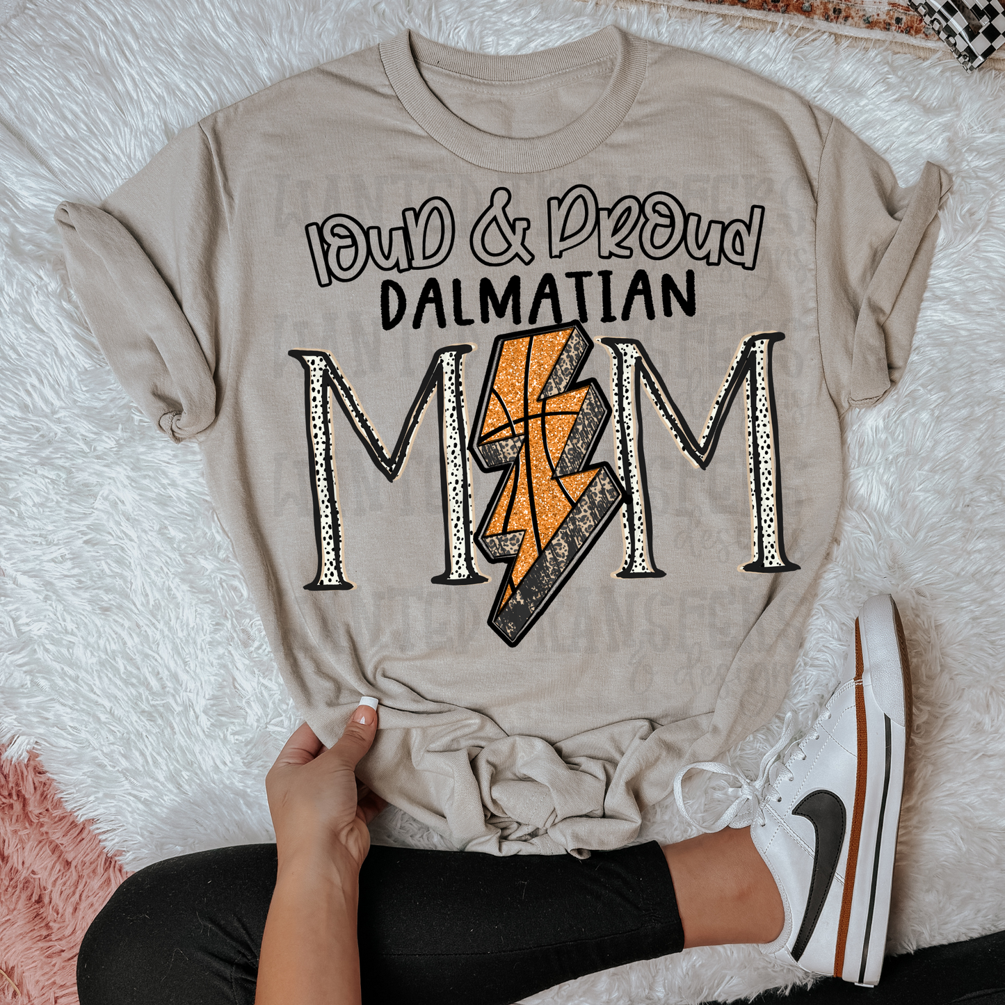 Basketball School Spirit Dalmatian DTF Transfer