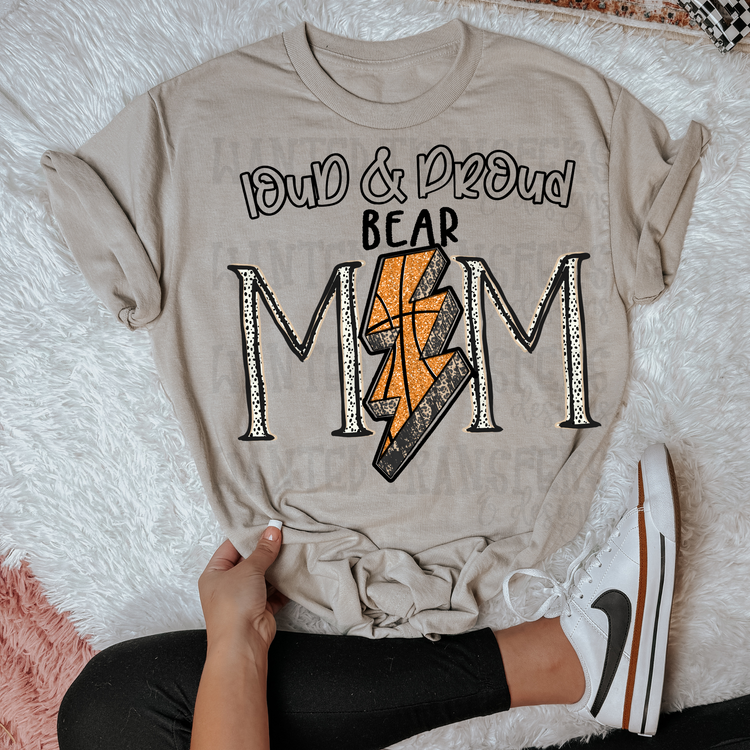 Basketball School Spirit Bear DTF Transfer