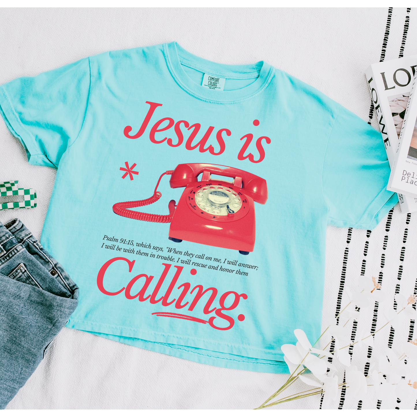 Jesus is Calling Faith DTF Transfer