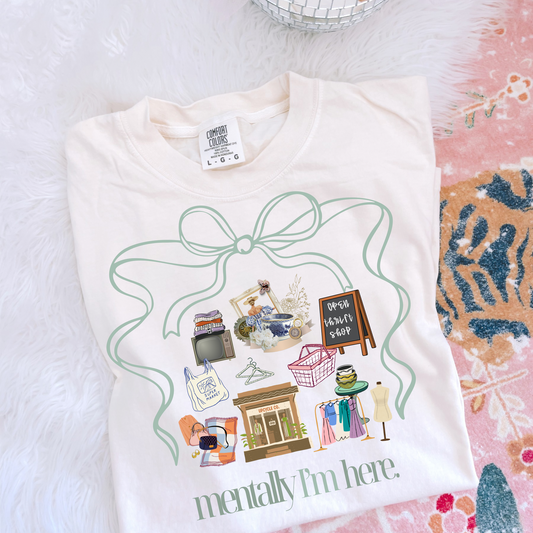 Mentally, I'm Here Shopping DTF Transfer