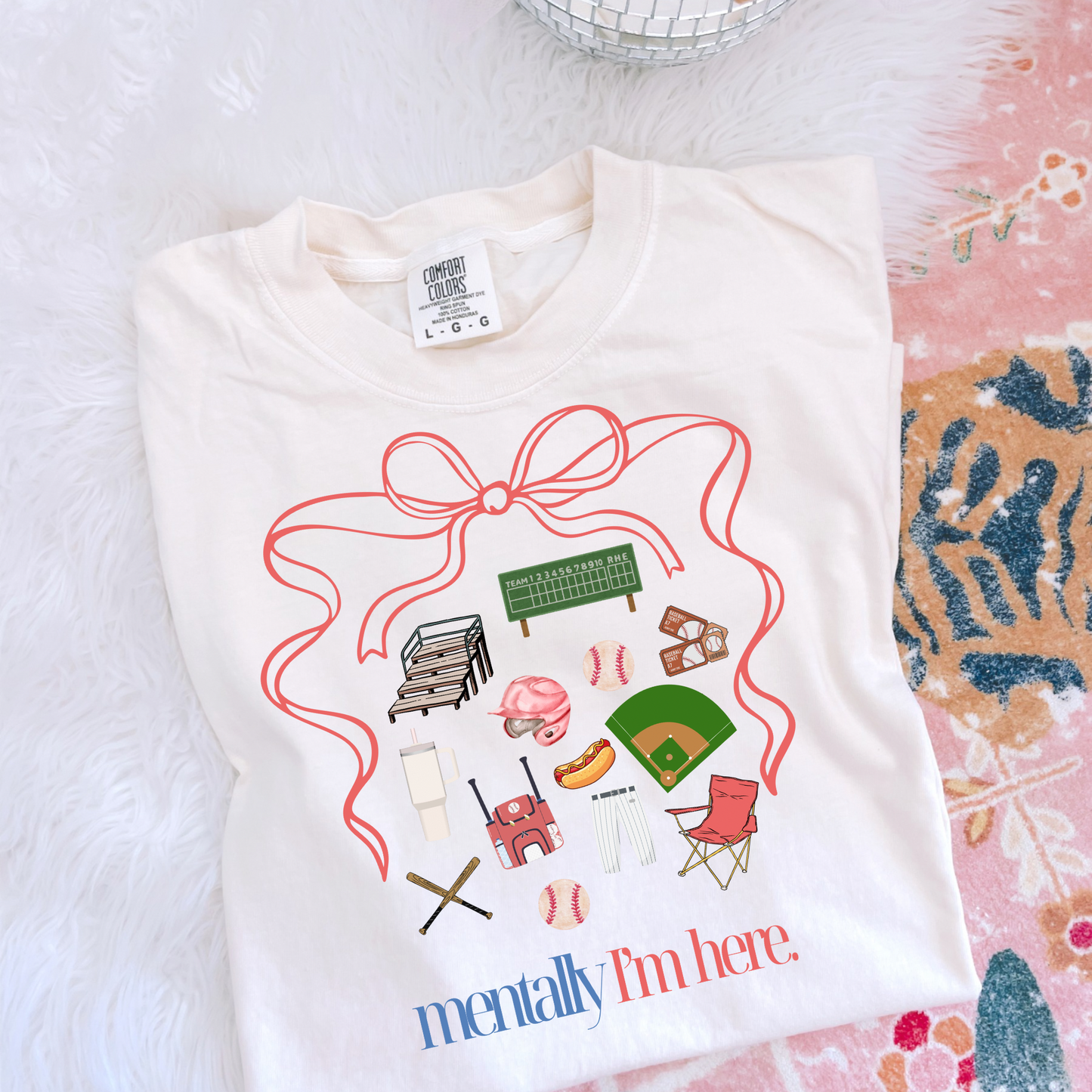 Mentally, I'm Here Baseball DTF Transfer