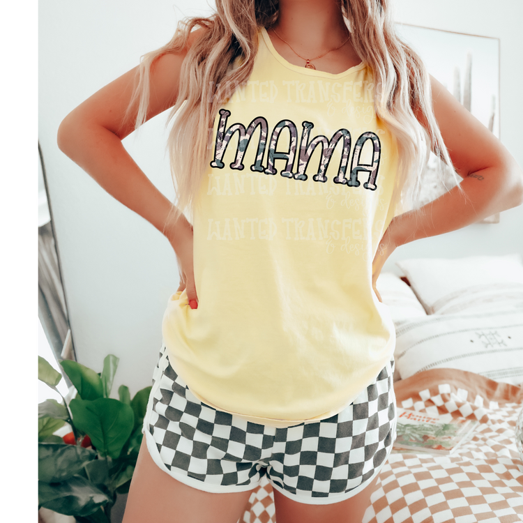 Distressed Camo Mama Exclusive Sublimation Transfer