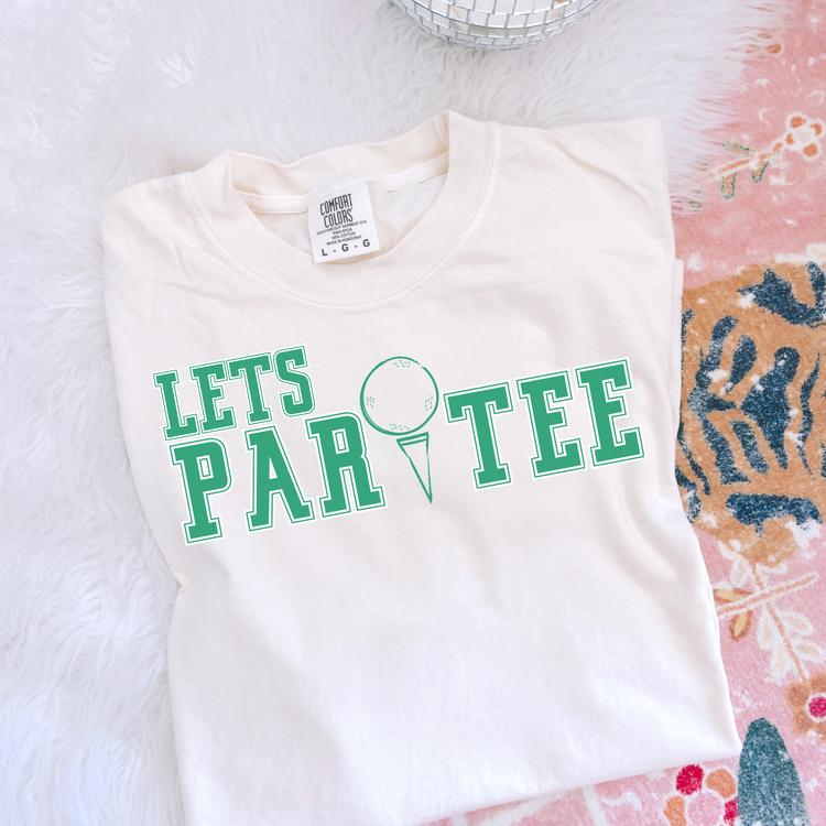 Let's Par-tee Preppy Golf DTF Transfer