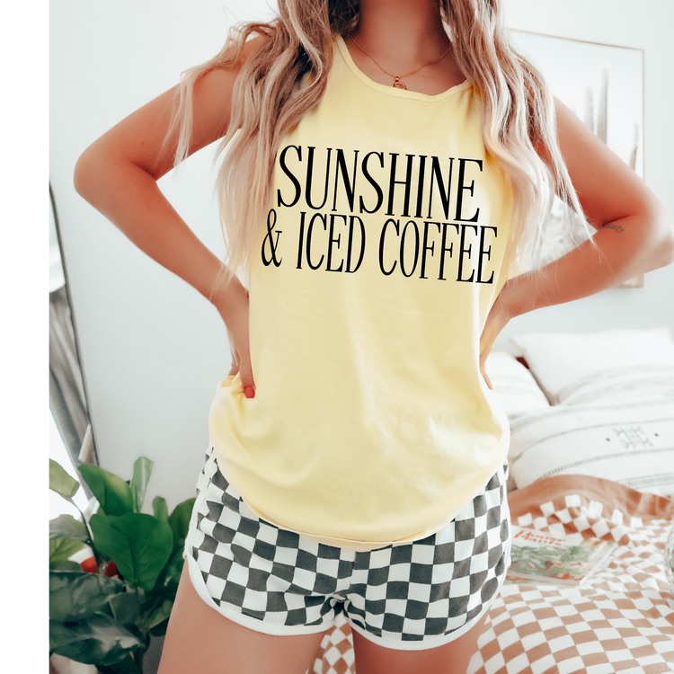 Sunshine & Coffee Trendy Summer DTF Transfer