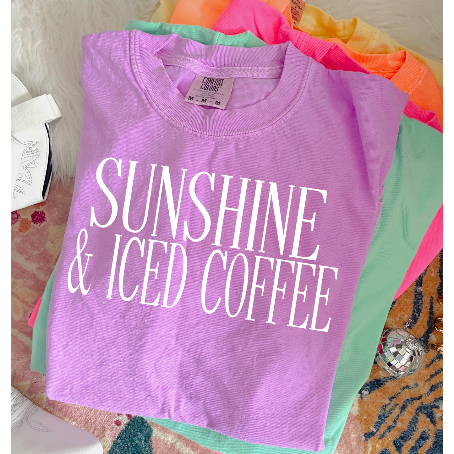 Sunshine & Iced Coffee PNG Digital Download