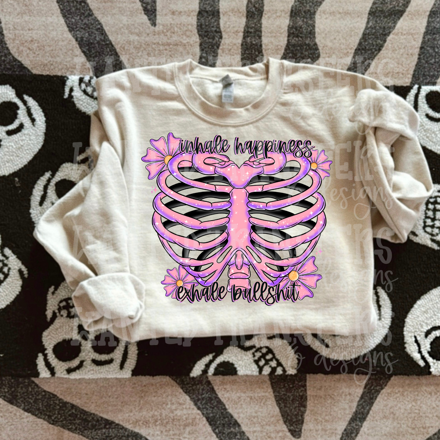 Inhale Happiness Exhale BS Exclusive Sublimation Transfer
