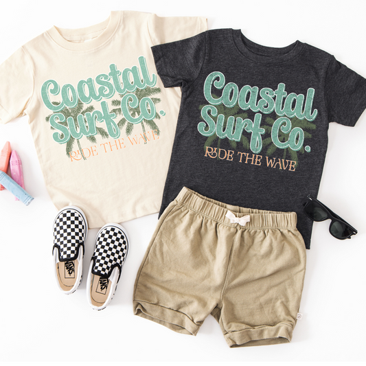 Coastal Surf Co. Trendy Summer DTF Transfer