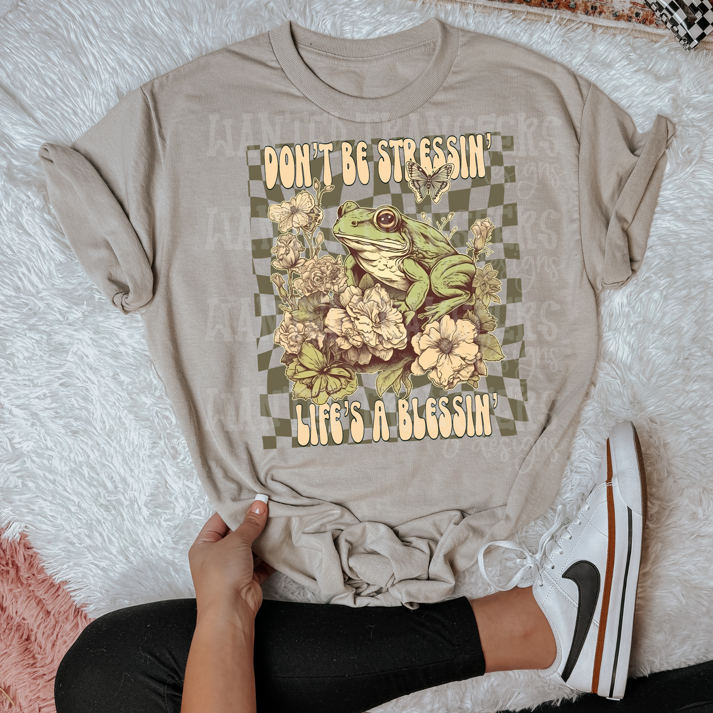 Don't Be Stressin Frog Exclusive Sublimation Transfer